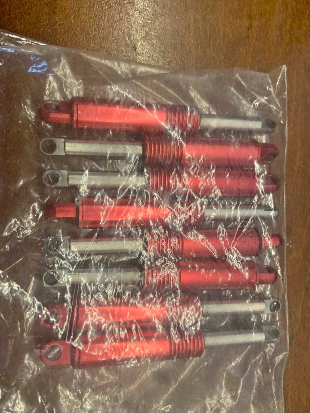 Set of Red Aluminum Shock Absorbers (8pc)